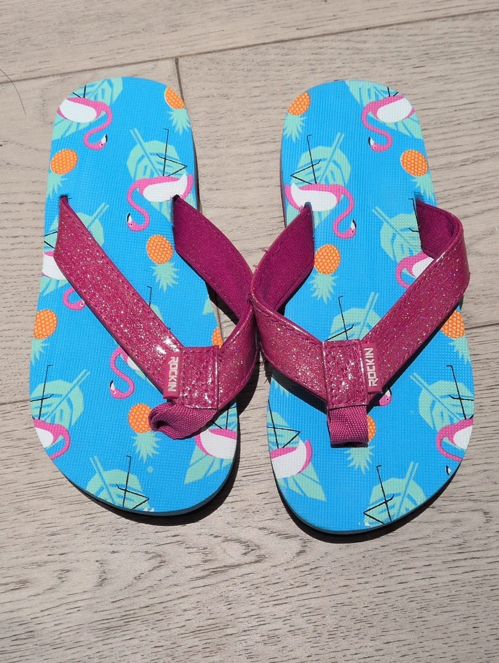 NWOT Girls flip flop size 1